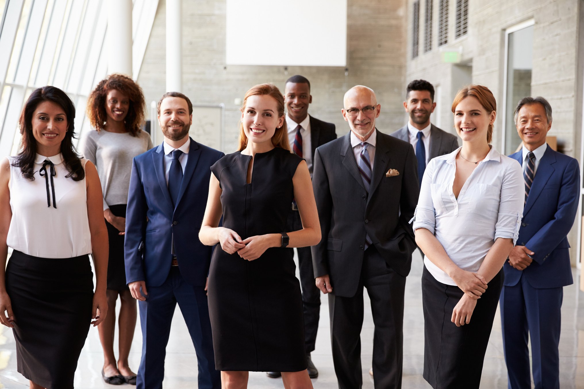 Portrait of Multi-Cultural Business Team in Office